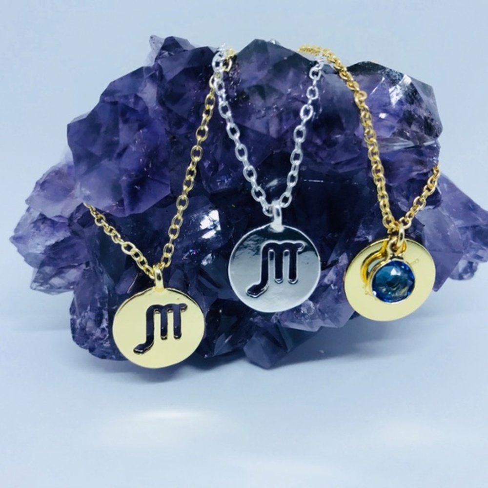 Scorpio Zodiac Sign Astrology Necklaces